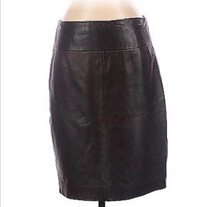 Cache Leather Skirt